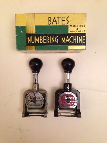Bates Numbering Machine Multiple Movement Box Style E Orange NJ The