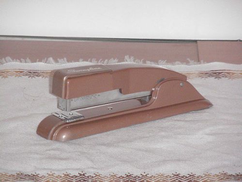 Vintage Retro Tan/ Brown Swingline #27 Desk Stapler