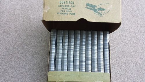 BOSTITCH STH 5019 - 3/8&#034; STAPLES FOR USE IN P6-8 STAPLING PLIER 5,000 ct.