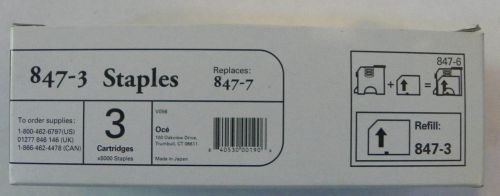 Staples 847-3 replaces 847-7   3 cartridges x 5000 staples