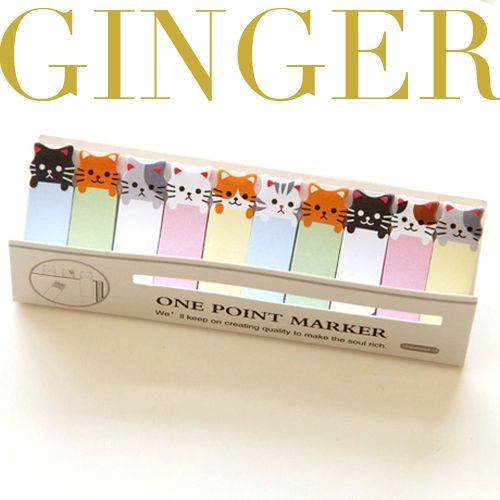 Kitty Cat Mini 150 Pages Sticker Post It Bookmark Notepad Sticky Notes (AB45)