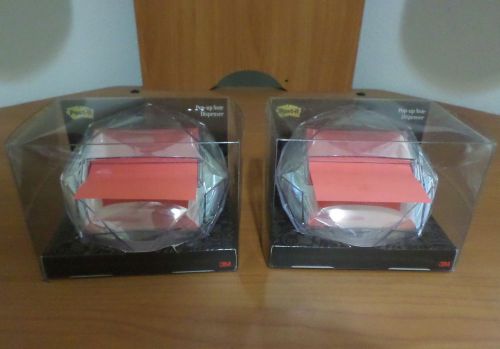 Lot 2 Faceted Jewel Post It Note Dispensers New