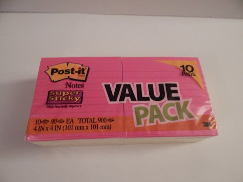 Post-It Notes Value Pack - 10 Pads (2 pink and 8 yellow pads)