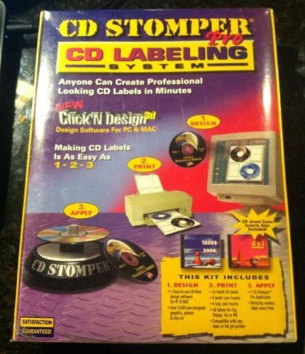 CD Stomper Pro Kit / Compact Disc - DVD Labeling System / Print 3D Labels