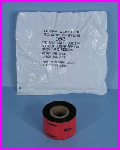 ** 2 Avery Dennison Soabar Systems D92 Thermal Transfer / POS Ribbon Film NEW **