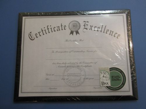 Dax certificate frame 8 1/2 x 11in (4 pack) for sale