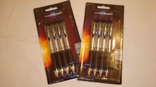 Uni-ball gel pen 207 Impact RT, BLUE, BOLD, 4 pack (2 packs 1 price)