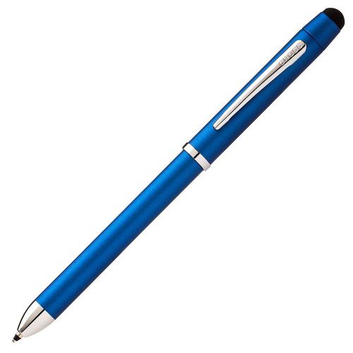 Cross tech3 multifunction touch stylus ball pen mech pencil metal blue at0090-8 for sale