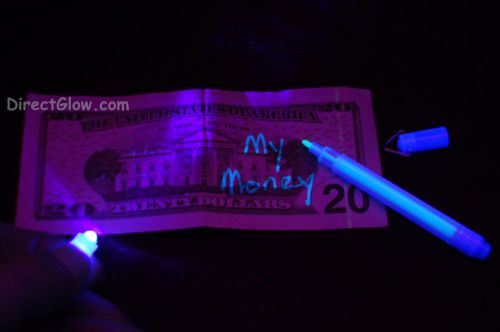 Invisible Ink Marker with Mini LED Blacklight