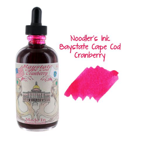 Noodler&#039;s Ink Bottled Ink w/ Eyedropper, 4.5 oz w/ Free Pen, Baystate Cranberry