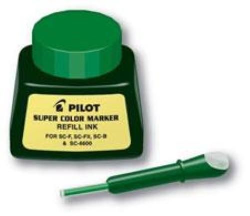 Pilot Refill Ink Jumbo Super Color Green