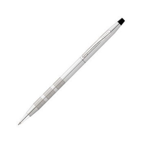 Cross Classic Century Satin Chrome Ballpoint Pen - Fine Pen Point (at008214)