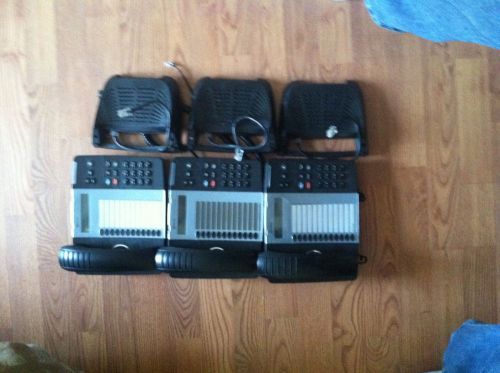 Lot of 3 Mitel 5312 IP Office Display Phones With Gigabit Stands Voip System