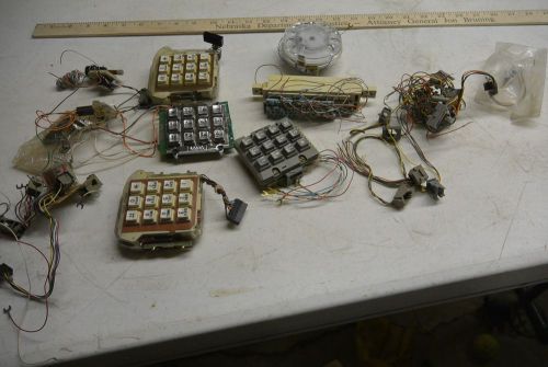 Large Lot of Misc Phone Repair Parts Connectors Dial pads Vintage AT&amp;T