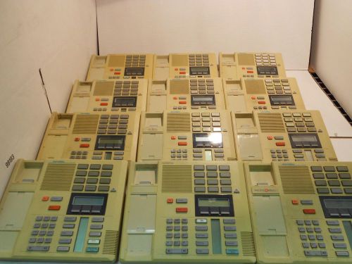 Lot Of 12 Out Of Service NORTEL M7310 ASH YELLOWED PHONE SETS