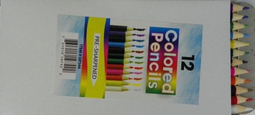 12-Piece Pre sharpened  Color Pencil Sets Packaged Art Drawing Supplies