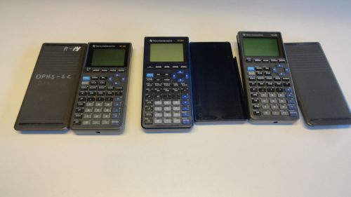 S1:  Lot of 3 TI 81 and TI 82 Teacher and Student Edition Calculators