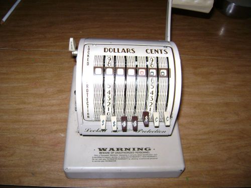 Vintage Paymaster Check Writing Machine...with Key