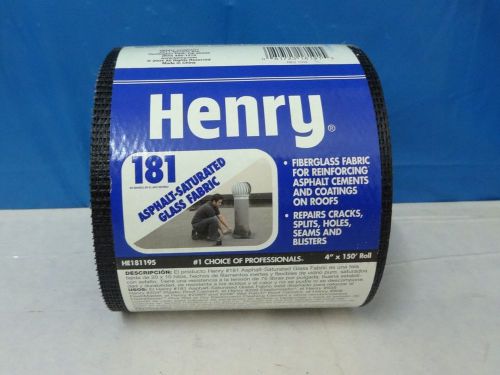 HENRY HE181195 ASPHALT-SATURATED # 181 GLASS REINFORCING FABRIC 4&#034;x150&#039; ROLL NEW