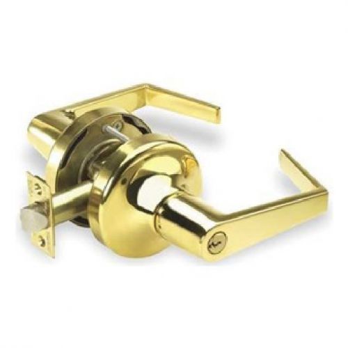 Yale au5405ln x 605 lever lockset, heavy duty, storeroom, brass for sale