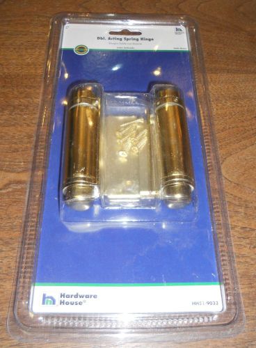 Double Acting (DA) Spring Hinge 4&#034;,  NEW IN BOX/ PACKAGE  SATIN BRASS   #2