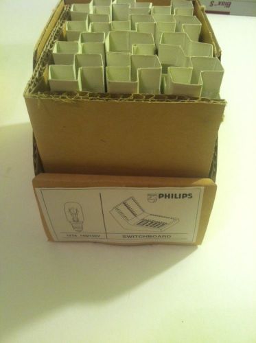 Lot of 12 - Philips Tubular Bulb 15 watt T6 140/150v Brand New Free Shipping