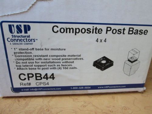 4X4 COMPOSITE POST BASE 25/PACK USP STRUCTURAL CONNECTORS CPB44 NIB