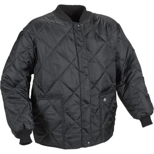 Polar king quilt lined freezer jacket-black 2xl #42565390820 for sale