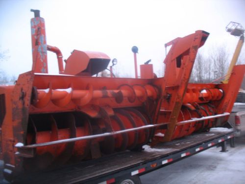 industrial commercial snowblower root  453 detriot diesel  loader mount avs