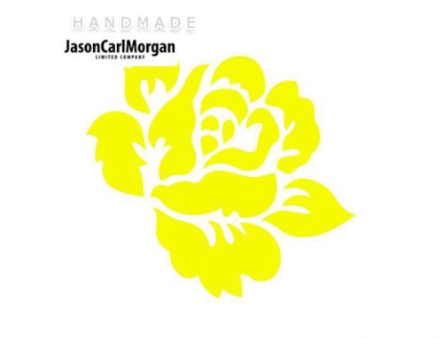 JCM® Iron On Applique Decal, English Rose Neon Yellow