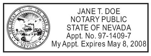 For Nevada NEW Pre-Inked OFFICIAL NOTARY SEAL RUBBER STAMP Office use