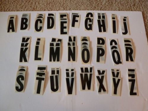 Large lot of 116 flexible plastic marquee menu sign letters 4 1/4&#034; tall