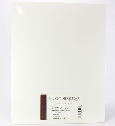 Exeter Conservation Board 11&#034; x 14&#034; Pack of 25, Sno White, 2-Ply, NEW in Pack