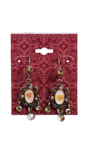 25 New Quality Plastic Earring Display Cards with Keyhole &amp; Lip for Hanging #XB