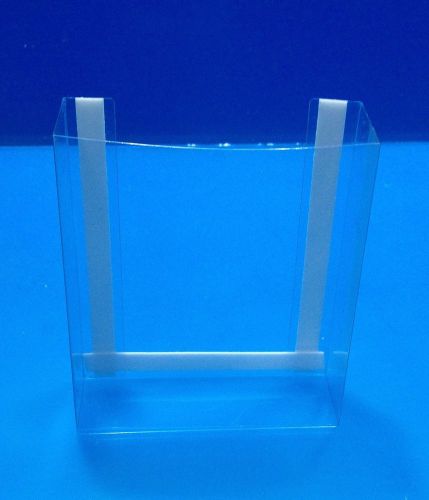 NEW! 500 Clear tri fold brochure holders. These will mount to any flat surface!