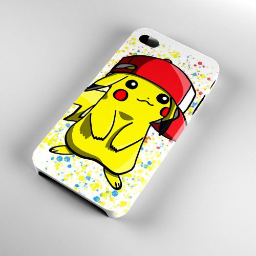 New Pikachu Anime Movie Game Pokemon iPhone 4/4S/5/5S/5C/6/6Plus Case 3D Cover