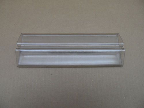 Lot of 5 New Clear Acrylic Sign Holder Bases 10x3.5x1 for Acrylic Sign Holders