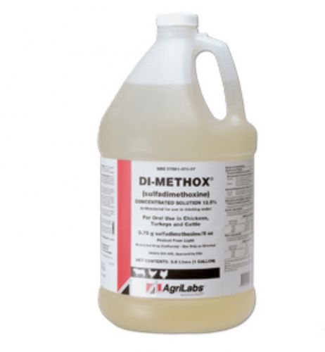 Di-Methox Sulfadimethoxine 12.5% Water Treatment Poultry Cattle Antibiotic (Gal)