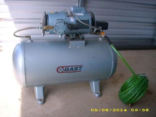 Gast dry pipe fire sprinkler air compressor 4lcb 46t m450gx tank mounted for sale