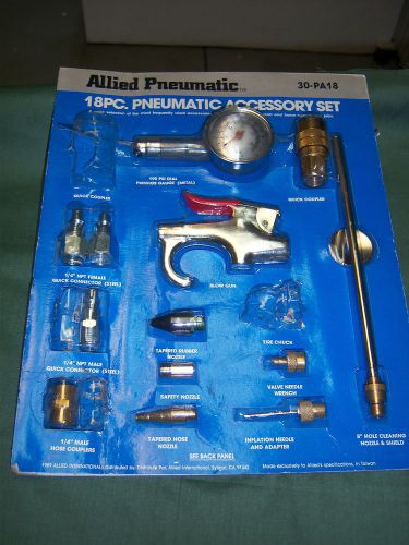 18 piece allied pneumatic accessory set #30-pa18 for sale