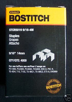 Bostitch 9/16&#034; Power Crown Staples, STCR5019--Qty 4,000