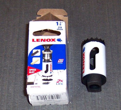 Lenox tools 3001818l 1-1/8&#034; bi-metal speed slot hole saw for sale