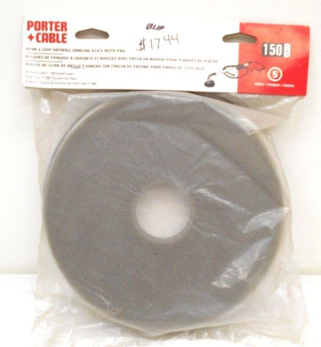 Hook &amp; Loop, Drywall Sanding Discs with Pad.  Porter Cablle, #79150-5