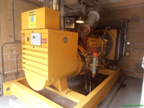 Caterpillar sr4 470kw 588kva 3412 standby generator set low hours for sale