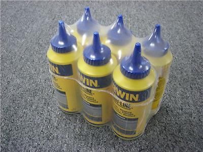 (6) irwin strait-line blue marking chalk refills 64901 for sale
