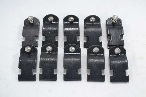 Lot 10 new emtc rigid clamp size 1in od clip black strut b344156 for sale