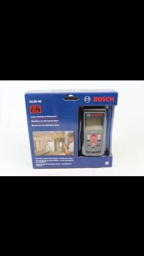 Bosch GLM50 Cordless Laser Distance Measurer 165 Ft. Range and Backlit Display