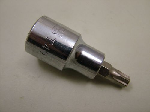 Torx star bit socket 1/2&#034;drive T40 Endura brand industrial quality, CrV/S2 steel