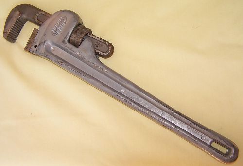 GENERAL BRAND 18 INCH ALUMINUM  PIPE WRENCH QUALITY TOOL.