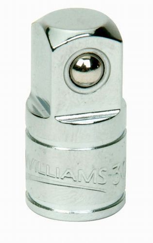 Williams 1/4-Inch Drive Socket Adapter, 1/4-Inch F to 3/8-Inch M, Chrome, #30009